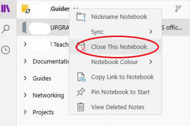 CloseNotebook